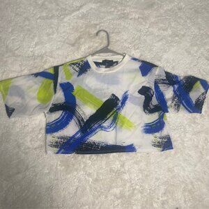 Forever 21 Abstract Crop Top